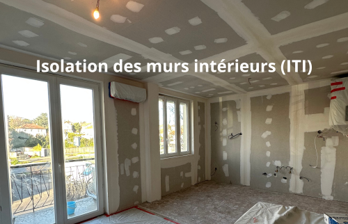Isolation thermique des murs par l'intérieur (ITI) à Oullins-Pierre Bénite (69310)