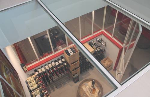 Aménagement souplex avec plancher de verre en Essonne 91