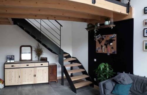 Installation de l'escalier