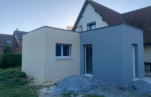 Extension toit plat 3 La Maison des Travaux Rouen.
