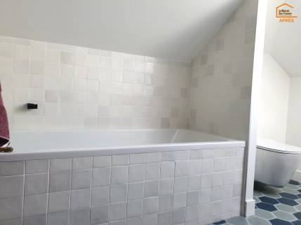 Rénovation - Création de salle d'eau - bain à Saint-Malo - Après