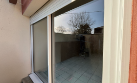 Baie vitrée coulissante PVC double vitrage Pessac