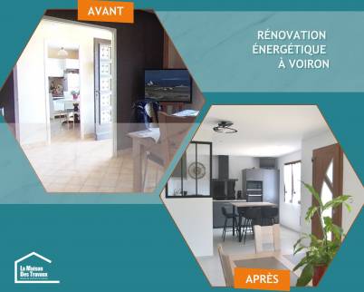 Avant-après rénovation cuisine Voiron