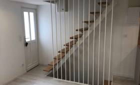 Pose d'un escalier à Deauville