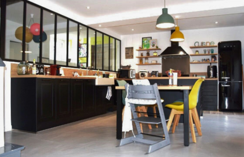 intégration d'une verrière après les travaux