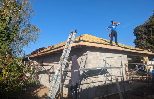 Début d’une extension de 35 m² sur Champier