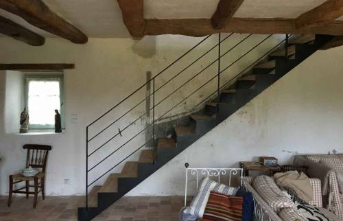 Escalier avec style d'atelier 