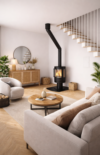 Projection d’aménagement imaginée autour de cette installation