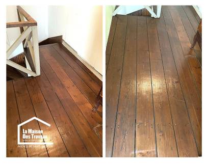 rénovation d'un ancien parquet bois