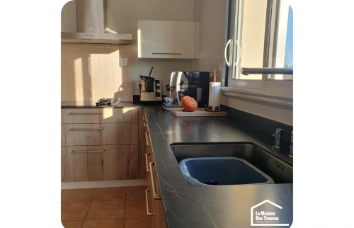 Plan de travail effet marbre 