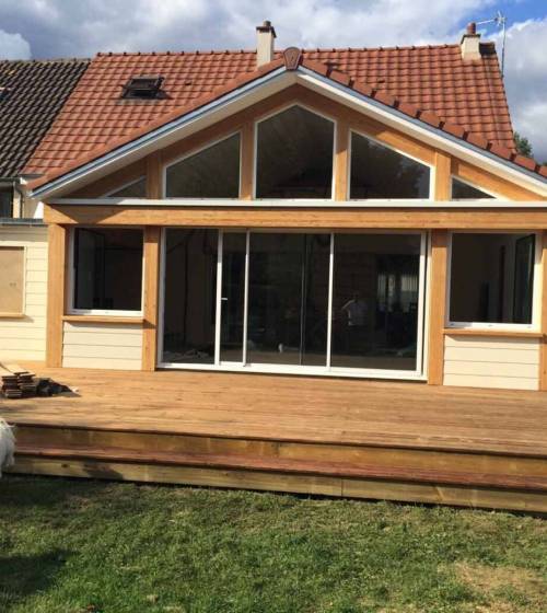 Construction d'une extension bois - Tournan-en-Brie 77220