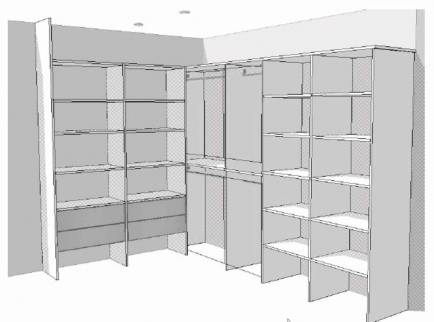 Simulation 3D d'un dressing sur mesure - Sénart 77127
