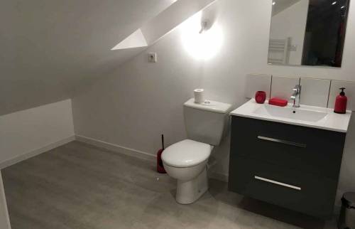 Jolie petit salle d'eau fonctionnelle