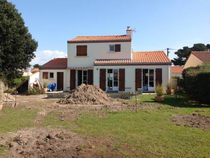 Avant et après agrandissement de maison Craponne