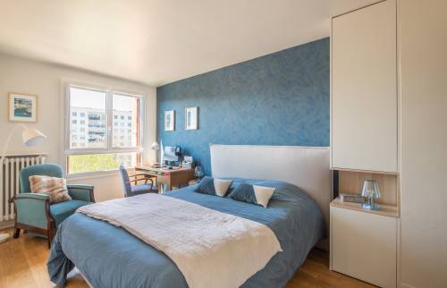 Décoration d'une chambre épurée et chic dans Paris