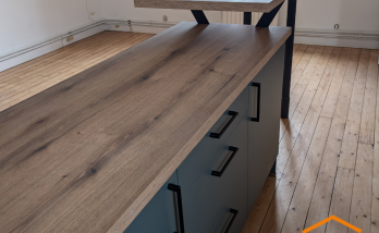 Plan de travail en bois