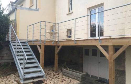 Aménagement d'une terrasse en bois à Caen