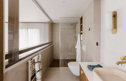 Rénovation de la chambre parentale salle de bains  terminée