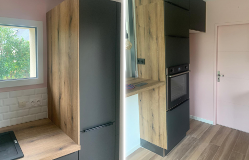 Vue d’ensemble harmonieuse : Chaque détail de cette rénovation a été pensé pour allier modernité et fonctionnalité dans chaque pièce de la maison. 🏡💡