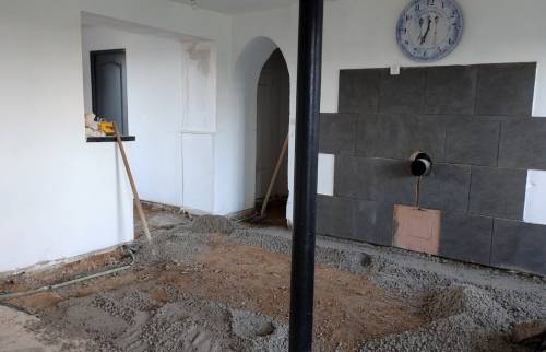 Sols d'une maison ancienne en réfection