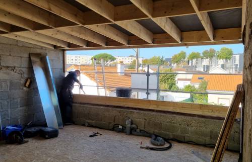 Création de deux lucarnes dans une maison à Rezé - projets en cours