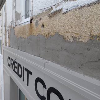 Mur endommagé La Rochelle