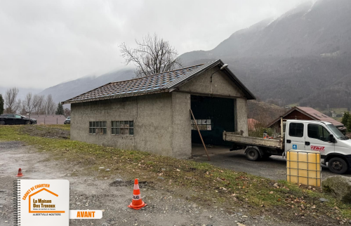 La Maison des Travaux Moûtiers, entreprise rénovation Basse-Tarentaise, projet bâtiment fissuré, extension garage neuf, expertise courtier travaux