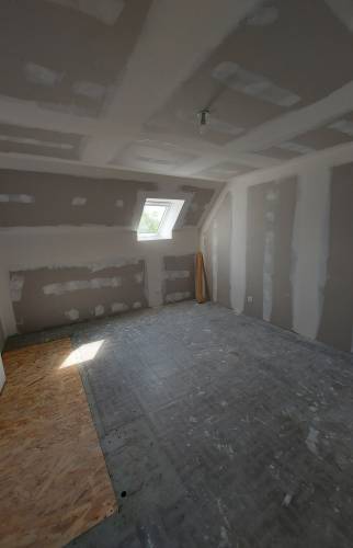 Travaux d'isolation en cours