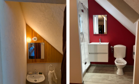 Avant après travaux sdb Olivet