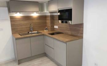 Rénovation d'une cuisine dans un appartement d'une résidence secondaire à Deauville