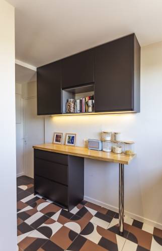 Linéaire cuisine faible profondeur