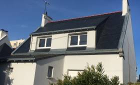 Rénovation de toiture - maison individuelle après travaux de réfection du toit - Nantes 44