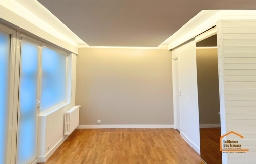 Pose d'un faux plafond 