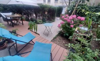 jardin d'immeuble en rez de chaussée