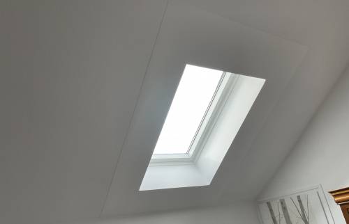 travaux terminés : nouvelle fenêtre de toit et reprise du placo
