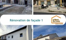 Rénovation de maison avec ravalement de façade avant - Alixan 26300
