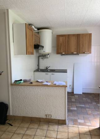 Photo de la cuisine avant travaux