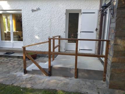 Création d'un accès PMR sécurisé par l'extérieur sur une maison - Pornic 44210