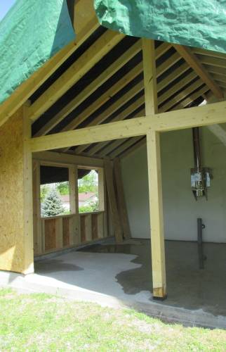 Ossature bois - Travaux en cours