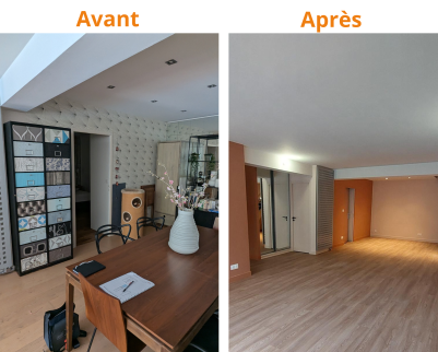 Rénovation de salon Orléans Sud