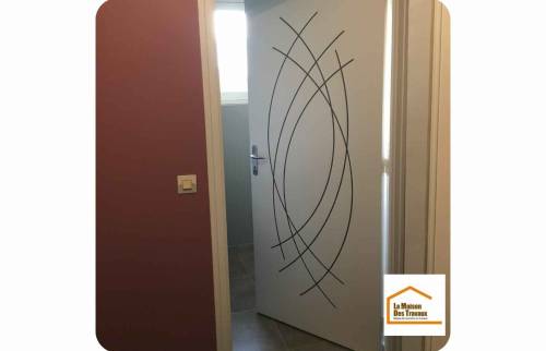 Changement des portes intérieures à Guilberville (50350).
