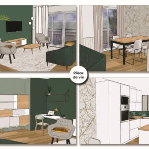 Agencement et aménagement d’un appartement - Aurelie GUITTONNEAU - La Maison Des Architectes