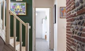 Escalier rénové avec un béton ciré 