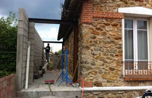 Construction d'une extension de maison à Vaires sur marne