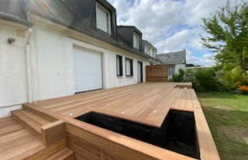 Aménagement d'une terrasse bois à La Trinité sur Mer (56470)