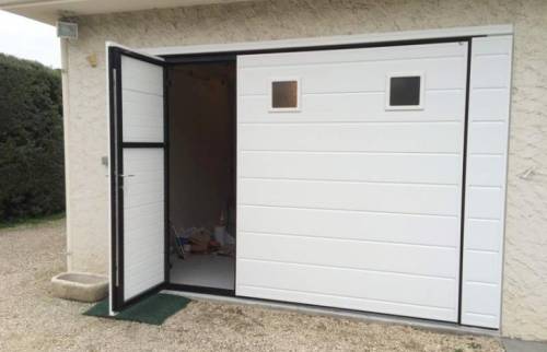 Porte de garage motorisée avec accès piéton - Cergy - 95800 - 