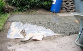 Réalisation d’une dalle béton dans le garage d’une maison à Brest 29200