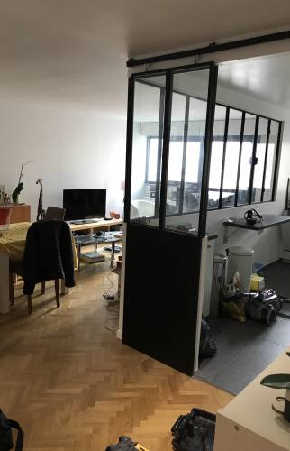 Création grande verrière atelier appartement Courbevoie (92400)
