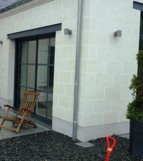 Baies vitrées PBC/alu façades ouest et sud extension maison fenêtre d'angle fixe alu - Cergy - 95000 -