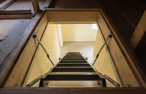 Haut de l'escalier